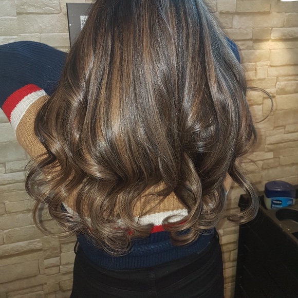 BLUENOTES beige blue white red quarter zip knit sweater - Picture 7 of 8